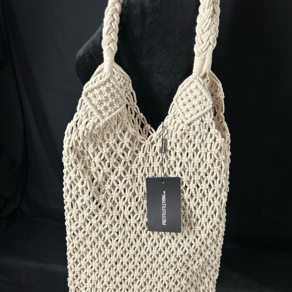 Prettylittlething Beach Crochet Bag - Picture 2 of 5